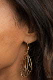 Turn Into A Butterfly - Gold Earrings Paparazzi