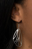 Turn Into A Butterfly - Silver Earrings Paparazzi