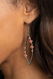 Flowery Finesse - Orange Earrings Paparazzi