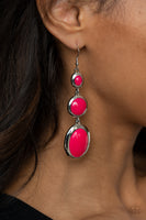 Retro Reality - Pink Earrings Paparazzi