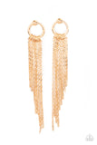 Divinely Dipping - Gold Earrings Paparazzi