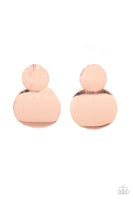 Here Today, GONG Tomorrow - Copper Earrings Paparazzi