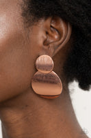 Here Today, GONG Tomorrow - Copper Earrings Paparazzi