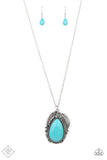 Tropical Mirage - Blue Turquoise Necklace Paparazzi Incoming