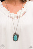 Tropical Mirage - Blue Turquoise Necklace Paparazzi Incoming