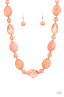 Staycation Stunner - Orange Necklace Paparazzi