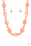 Staycation Stunner - Orange Necklace Paparazzi