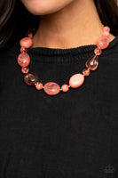 Staycation Stunner - Orange Necklace Paparazzi