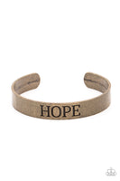 Hope Makes The World Go Round - Brass Bracelet Paparazzi