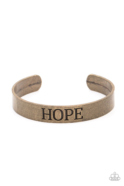 Hope Makes The World Go Round - Brass Bracelet Paparazzi