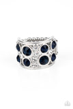 High Roller Royale - Blue Ring Paparazzi