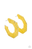 Fabulously Fiesta - Yellow Earrings Papapazzi