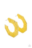 Fabulously Fiesta - Yellow Earrings Papapazzi