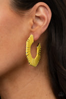 Fabulously Fiesta - Yellow Earrings Papapazzi