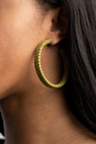 Suede Parade - Green Earrings Paparazzi