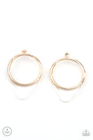 Clear The Way! - Gold Earrings Paparazzi