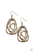 Artisan Relic - Brass Earrings Paparazzi