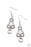 Luminously Linked - Silver Earrings Paparazzi