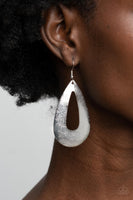 Hand It OVAL! - Silver Earring Paparazzi