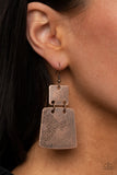 Tagging Along - Copper Earring Paparazzi