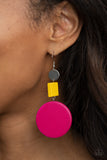 Modern Materials - Multi-Colored Earrings Paparazzi