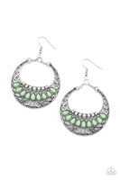 Crescent Couture - Green Earrings Paparazzi