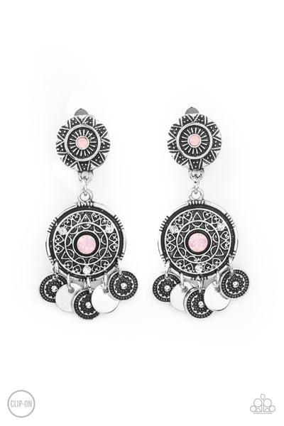 A DREAMCATCHER Come True - Pink Clip-on Earring