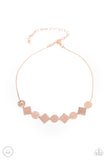 Dont Get Bent Out Of Shape - Copper Necklace Paparazzi