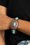 Canyon Heirloom - Copper & Turquoise Bracelet Paparazzi