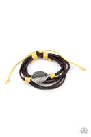 FROND and Center - Yellow Bracelet Paparazzi