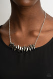 Icy Intensity - Silver Necklace Paparazzi