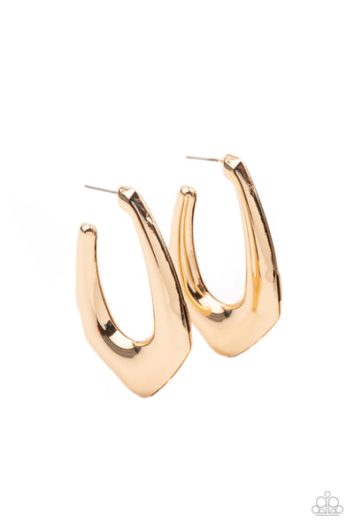 Find Your Anchor - Gold Earrings Paparazzi