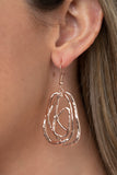 Artisan Relic - Rose Gold Earrings Paparazzi