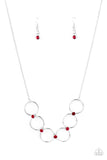 Regal Society - Red Necklace Paparazzi