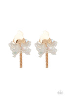 Harmonically Holographic - Gold Earrings Paparazzi