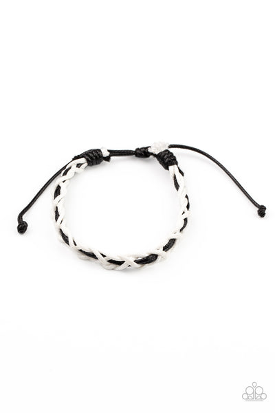 Wanderlust Vibes - White & Black Urban Bracelet Paparazzi