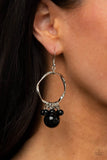 Delectably Diva - Black Earrings Paparazzi