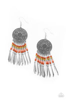 Sun Warrior - Multi-Colored Earrings Paparazzi