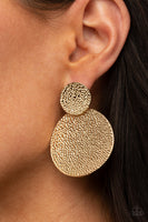 Refined Relic - Gold Earrings Paparazzi