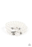 Exquisitely Elegant - White Pearl Bracelet Paparazzi