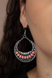 Crescent Couture - Orange Earrings Paparazzi