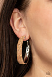 A CORK In The Road - Silver Earrings Paparazzi