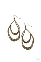 Beyond Your GLEAMS - Brass Earrings Paparazzi