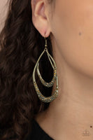 Beyond Your GLEAMS - Brass Earrings Paparazzi