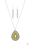 Retro Prairies - Yellow Necklace Paparazzi