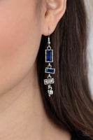 Modern Day Artifact - Blue Earrings Paparazzi