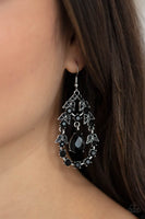 Garden Decorum - Black Earrings Paparazzi