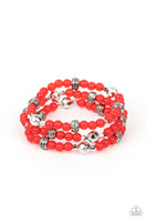 Here to STAYCATION - Red Bracelet Paparazzi