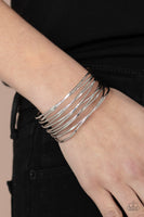 Nerves of Steel - Silver Bracelet Paparazzi