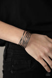 Nerves of Steel - Black Bracelet Paparazzi